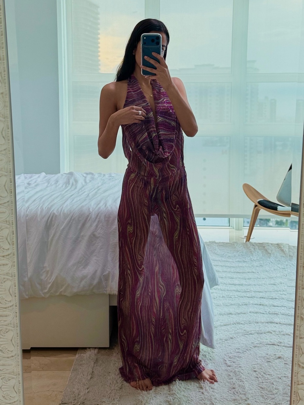 TIGER MIST SONORA DRESS - MULTI : ROSE STRIPE - NWT